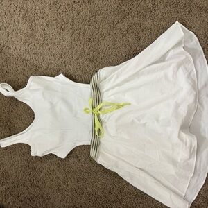 White Sleeveless tennis dress